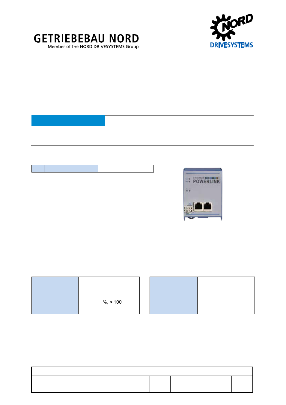 NORD Drivesystems TI 275900140 User Manual | 8 pages