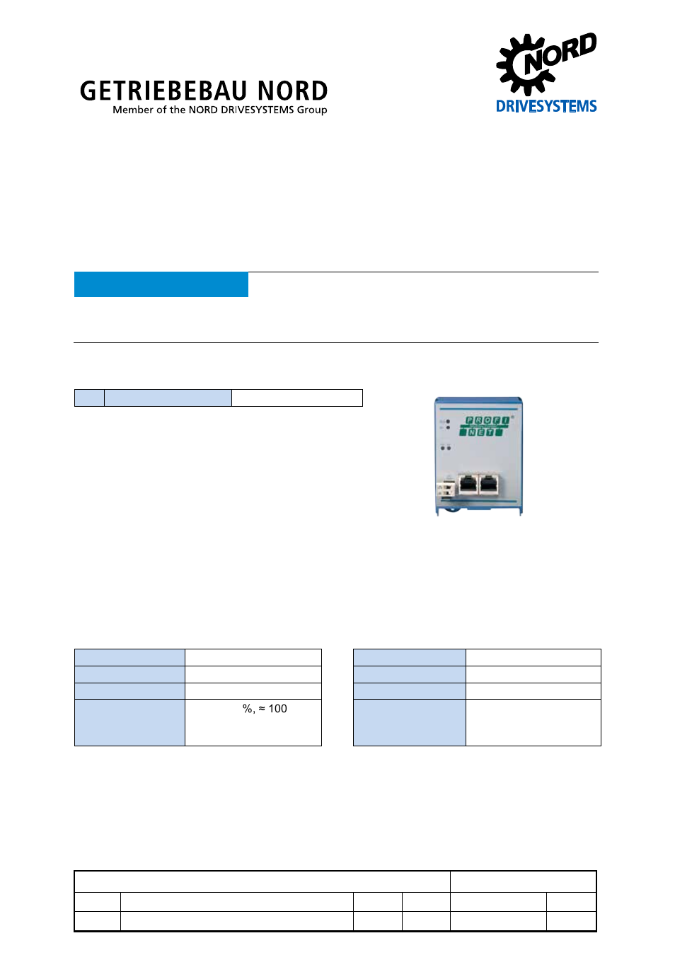 NORD Drivesystems TI 275900190 User Manual | 8 pages
