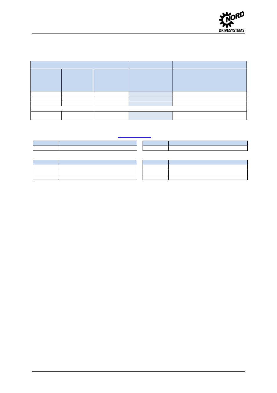 Parameters, Further documentation and software (www.nord.com) | NORD Drivesystems TI 278910140 User Manual | Page 4 / 4