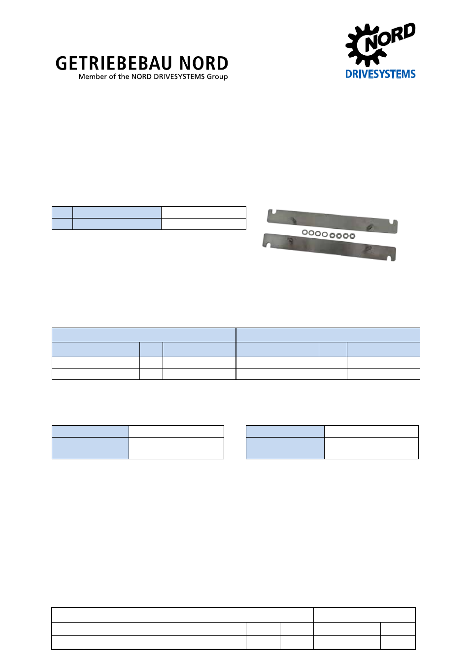 NORD Drivesystems TI 275219030 User Manual | 2 pages