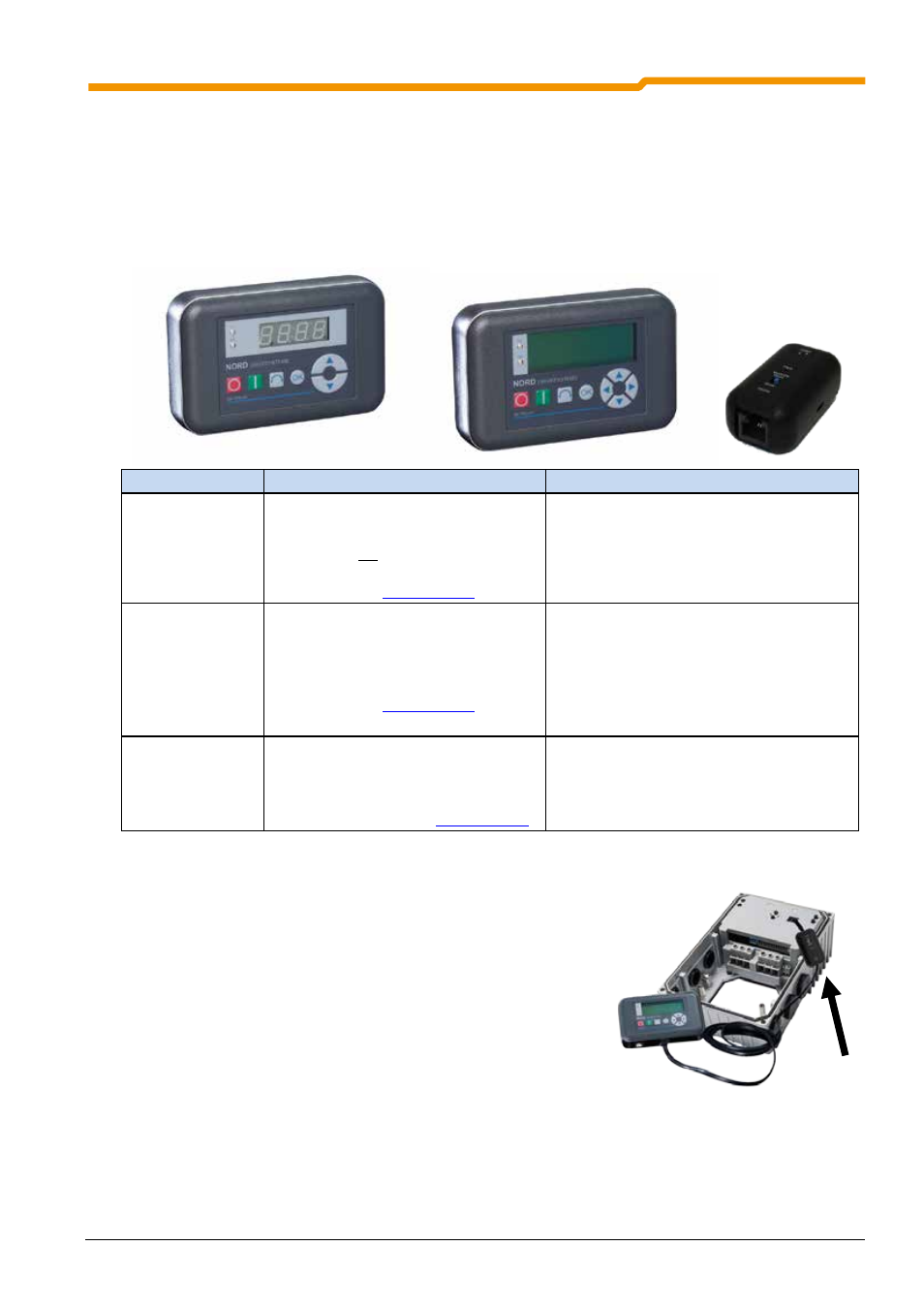 2 overview of external control devices | NORD Drivesystems BU0135 User Manual | Page 43 / 88