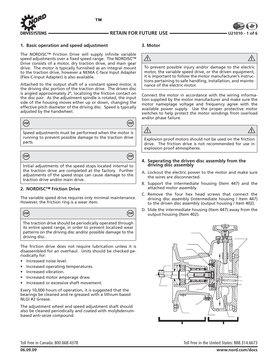 NORD Drivesystems U21010 User Manual | 6 pages