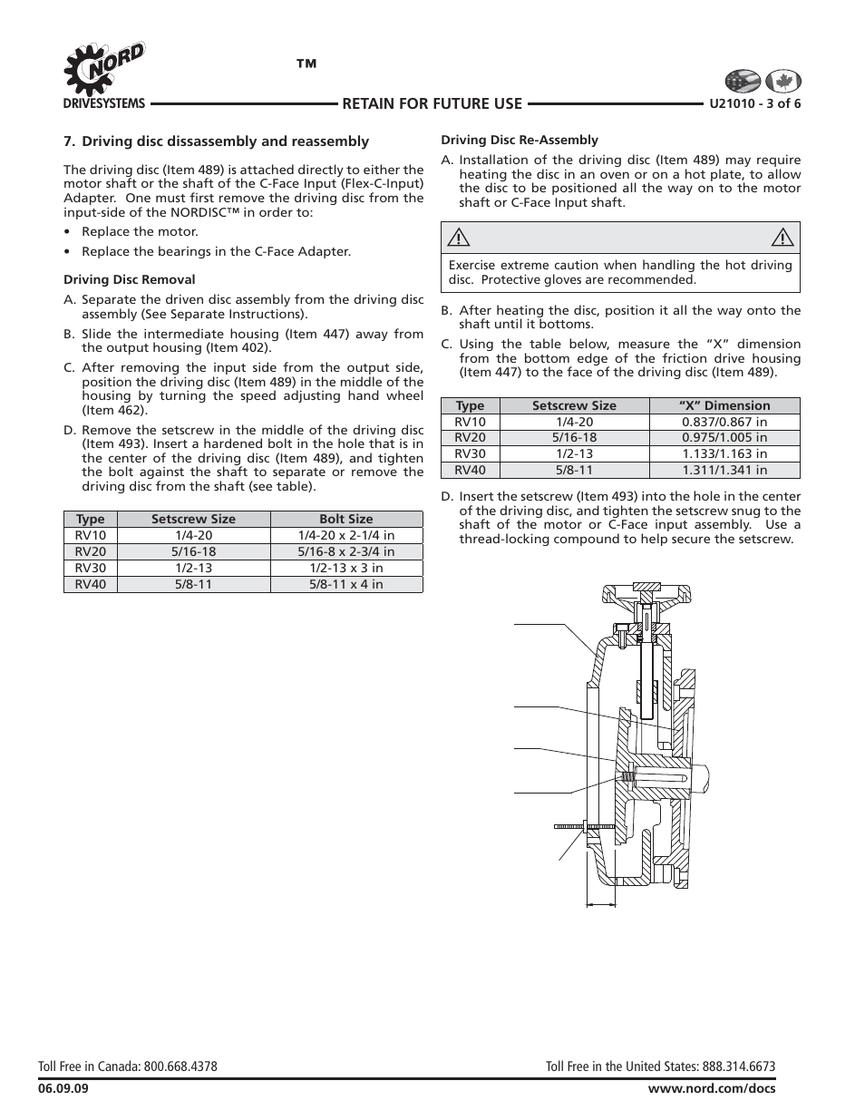 Nordisc, Adjustable speed drives | NORD Drivesystems U21010 User Manual | Page 3 / 6