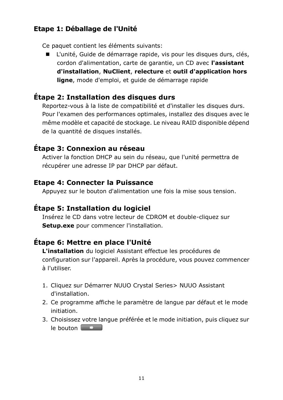 Français | NUUO Crystal Titan User Manual | Page 13 / 37