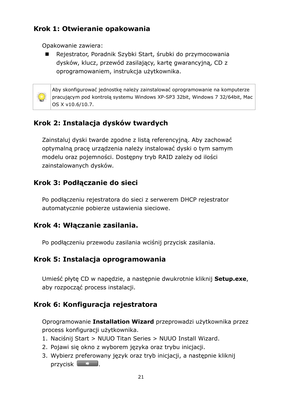 Polski | NUUO Titan NVR User Manual | Page 23 / 37