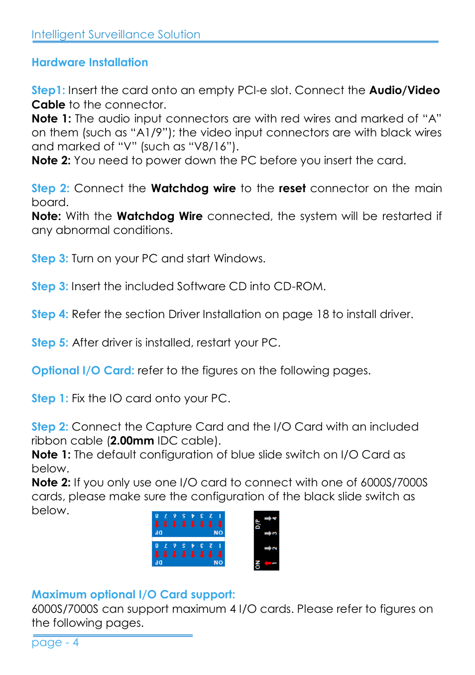 Hardware installation | NUUO 8000HD SERIES User Manual | Page 5 / 34