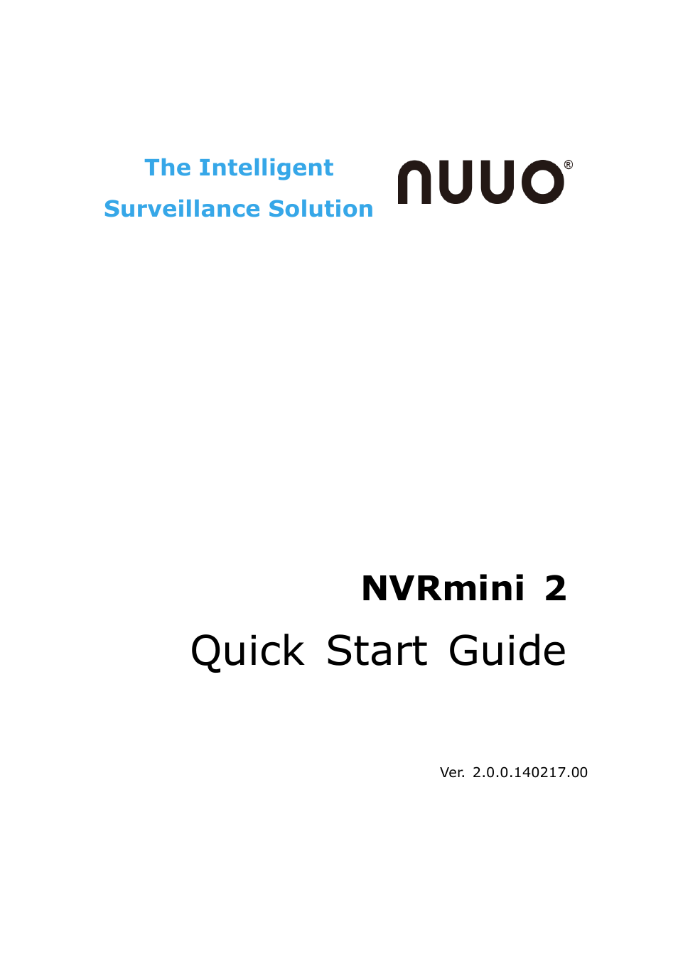 NUUO NVRmini 2 User Manual | 43 pages