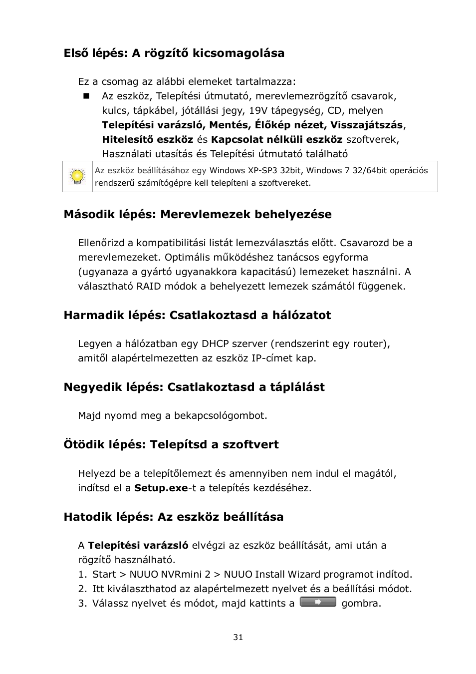 Magyar | NUUO NVRmini 2 User Manual | Page 33 / 43