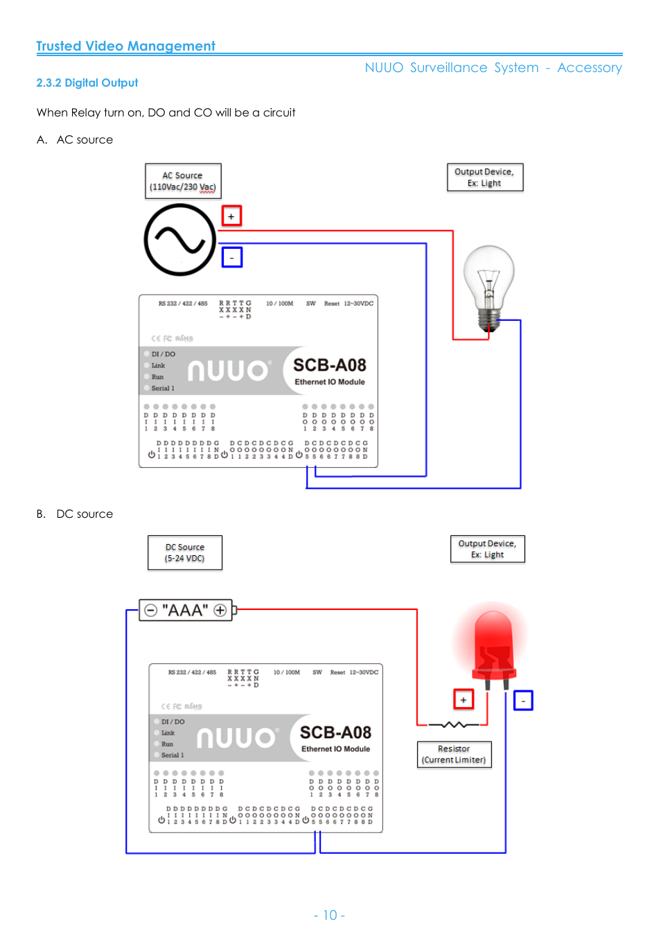2 digital output | NUUO SCB-A08 User Manual | Page 11 / 22