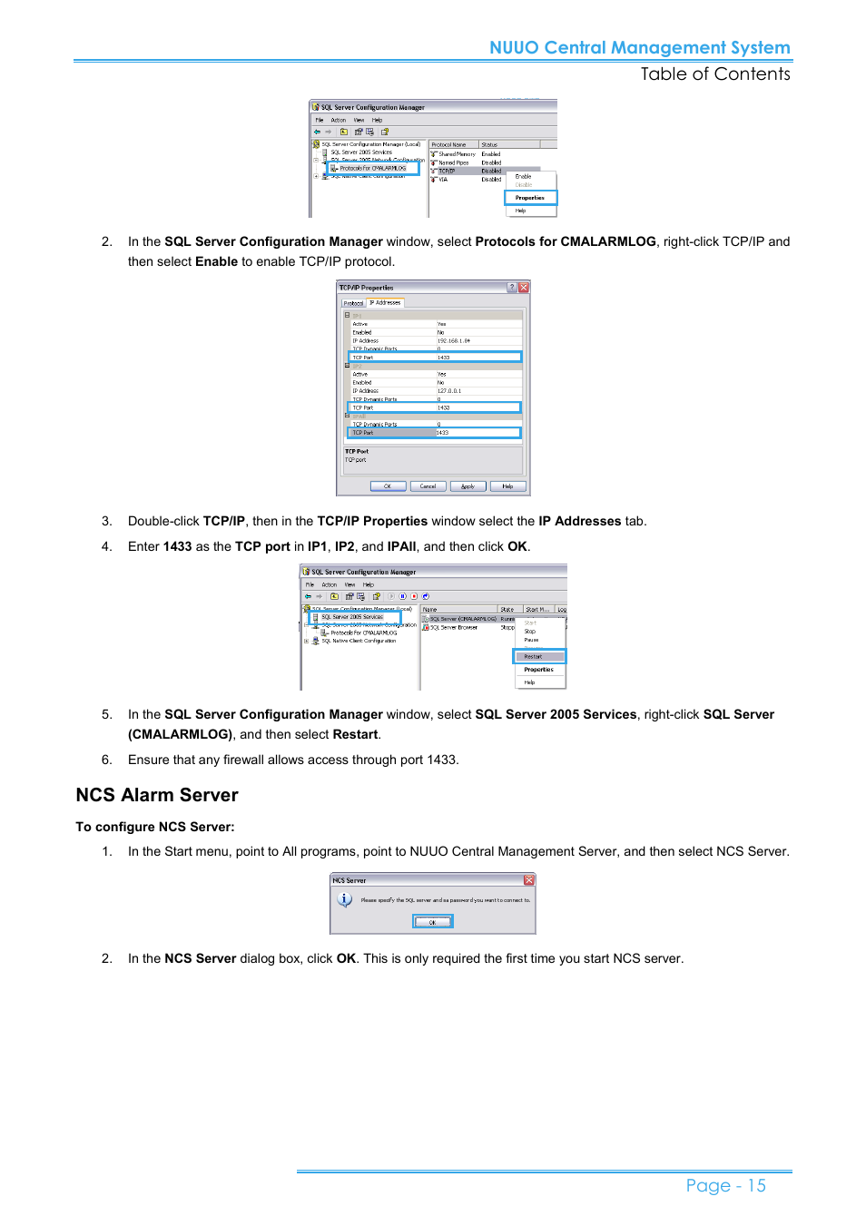 Ncs alarm server | NUUO CMS User Manual | Page 15 / 21