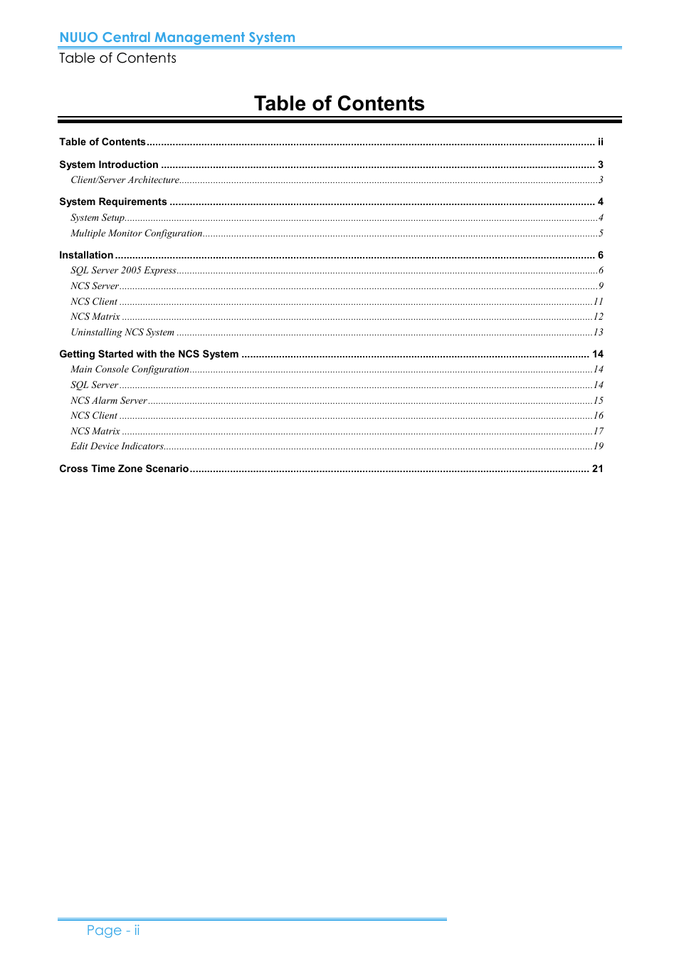 NUUO CMS User Manual | Page 2 / 21