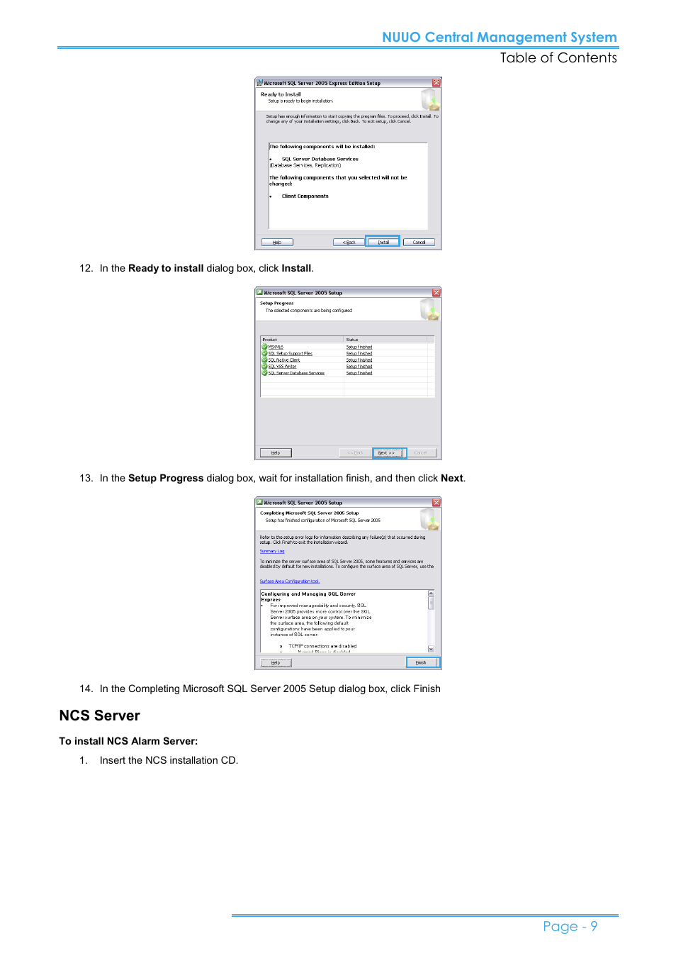 Ncs server | NUUO CMS User Manual | Page 9 / 21