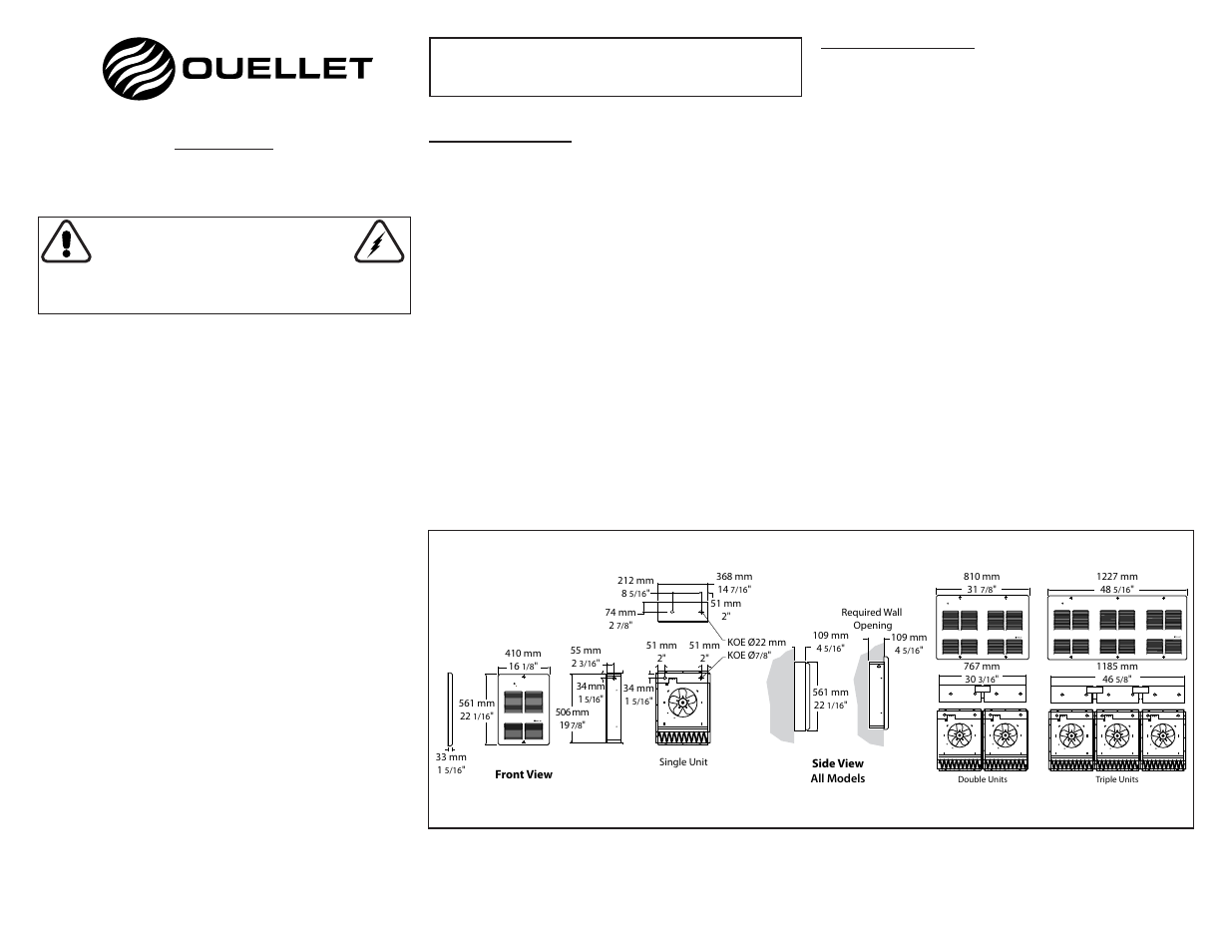 Ouellet OAC User Manual | 1 page