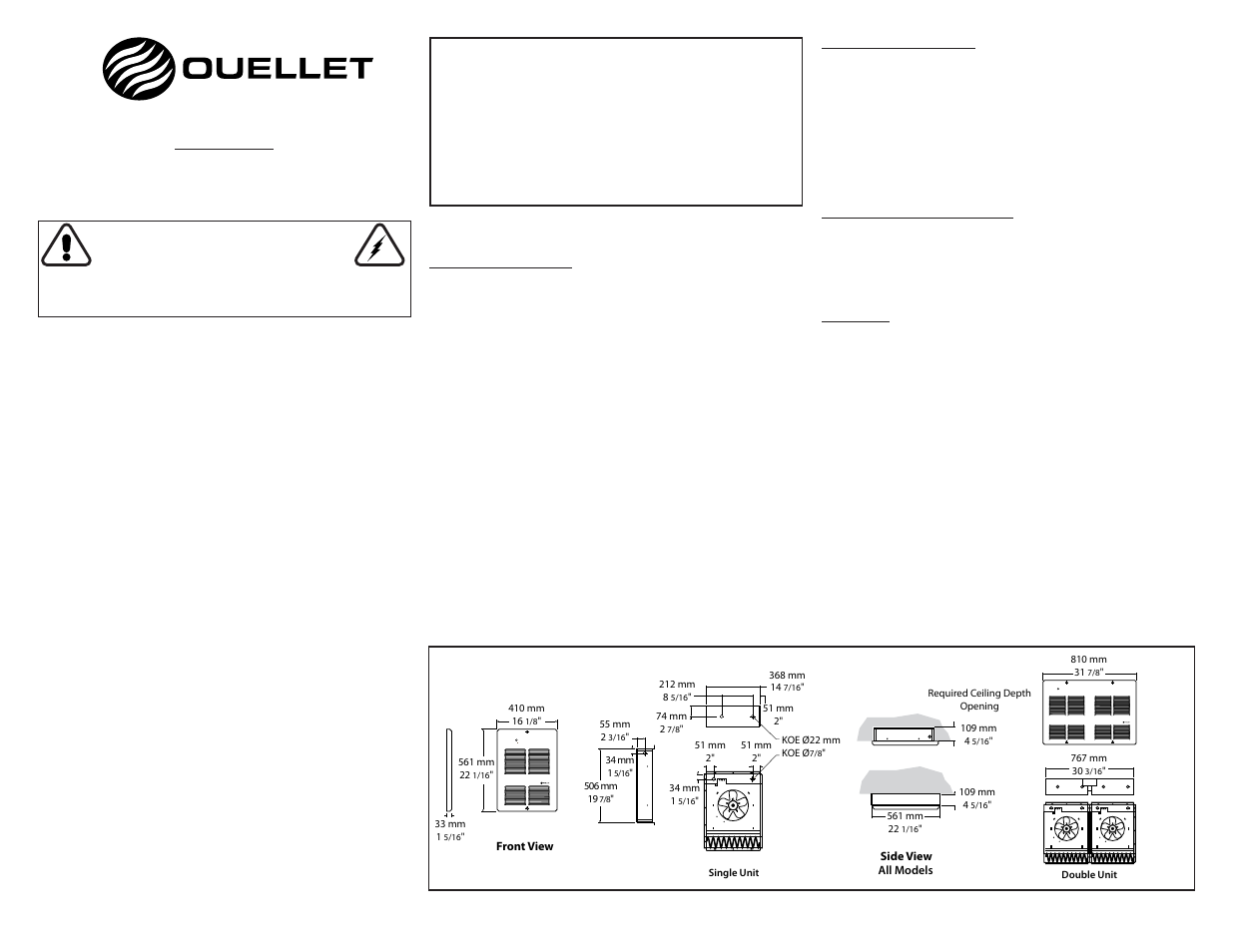 Ouellet OACP User Manual | 1 page