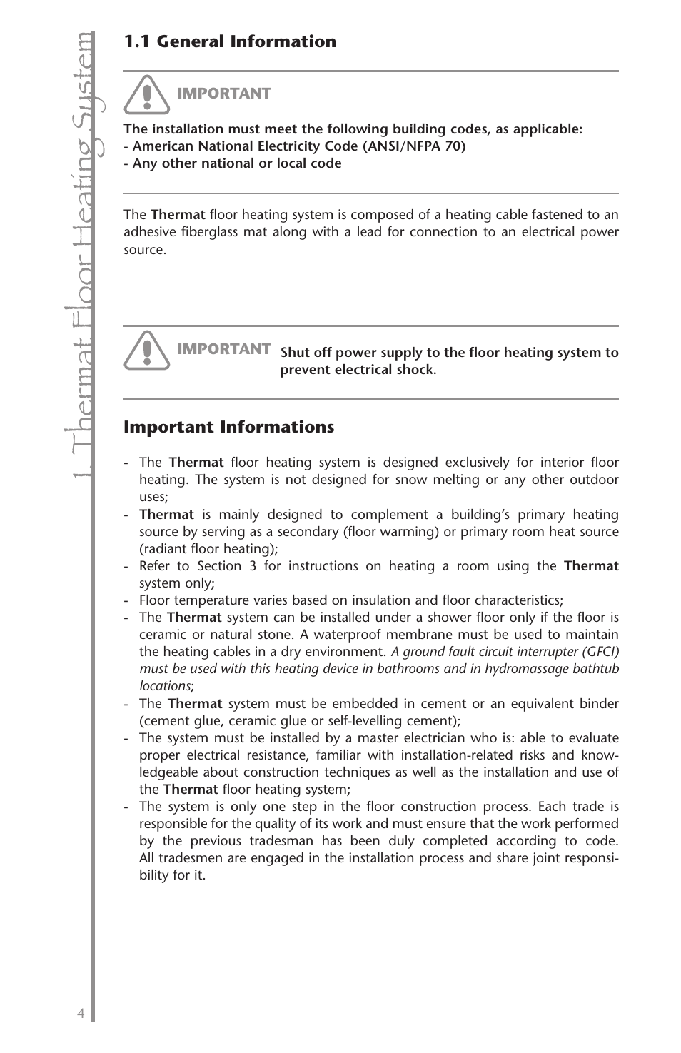 T he rm at fl oo rh ea tin g sy st em | Ouellet OTM User Manual | Page 3 / 26