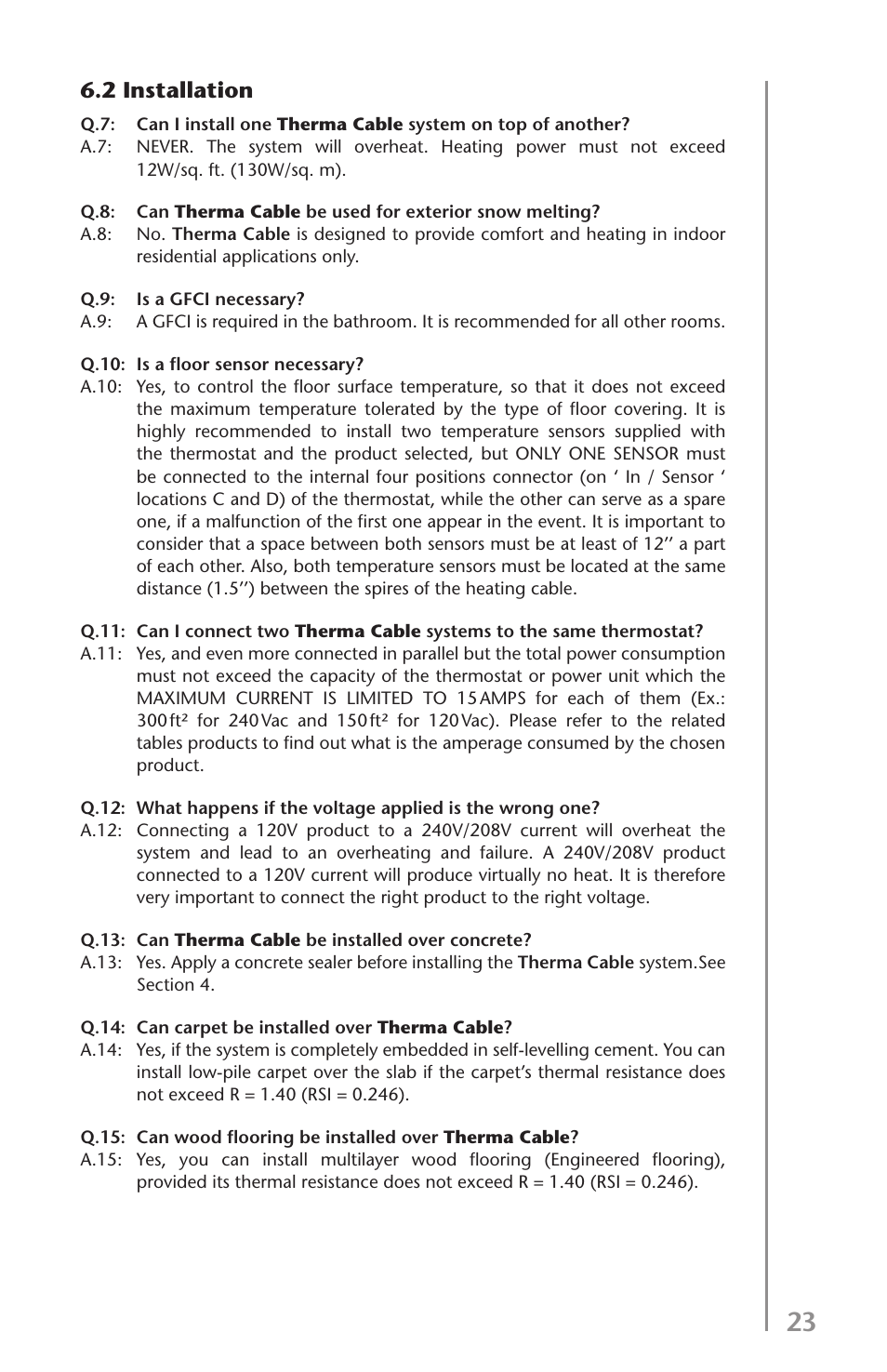 2 installation | Ouellet OTR User Manual | Page 23 / 26