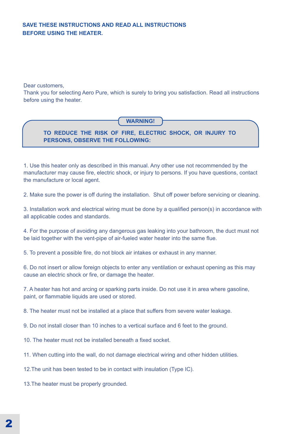 Installation | Ouellet OVB-HL User Manual | Page 10 / 16