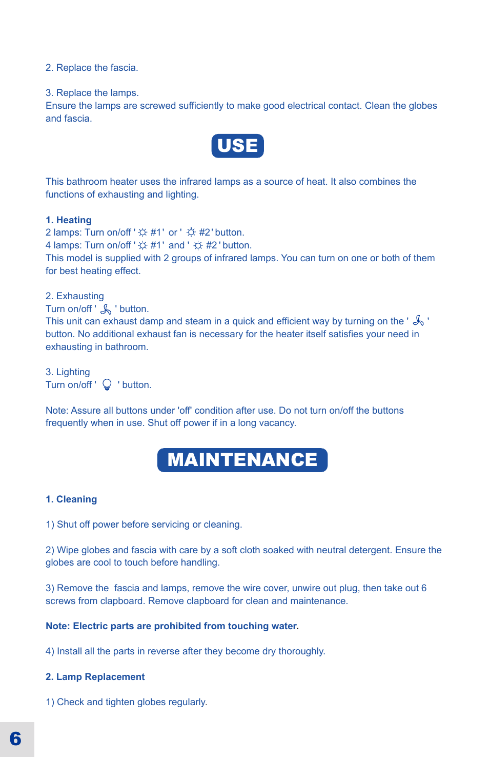 Maintenance, Warranty, Main technical parameters | List of accessories | Ouellet OVB-HL User Manual | Page 14 / 16