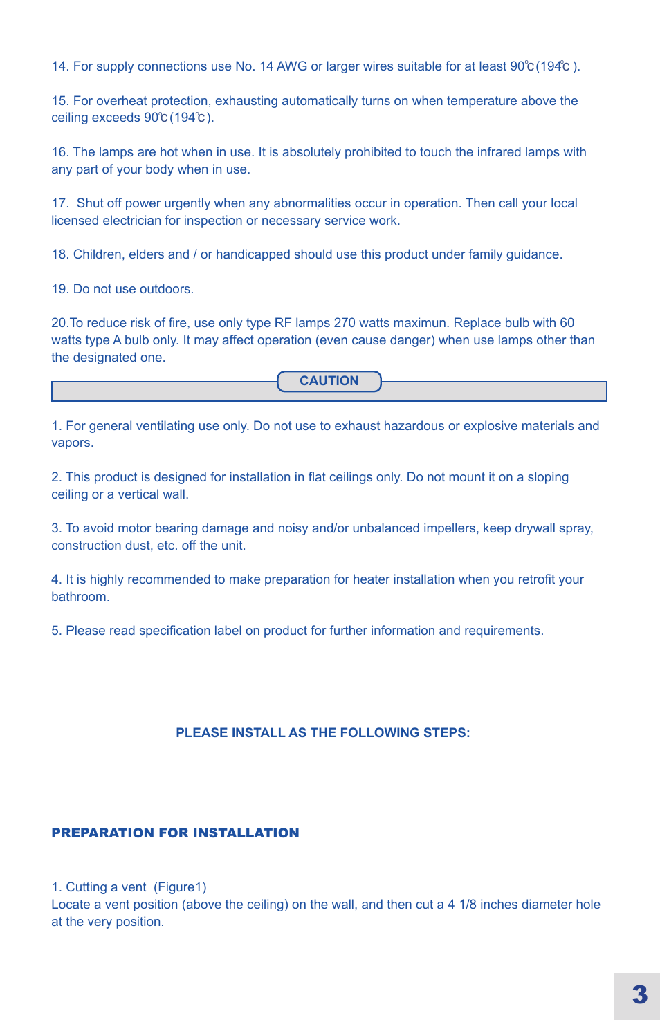Installation | Ouellet OVB-HL User Manual | Page 4 / 16