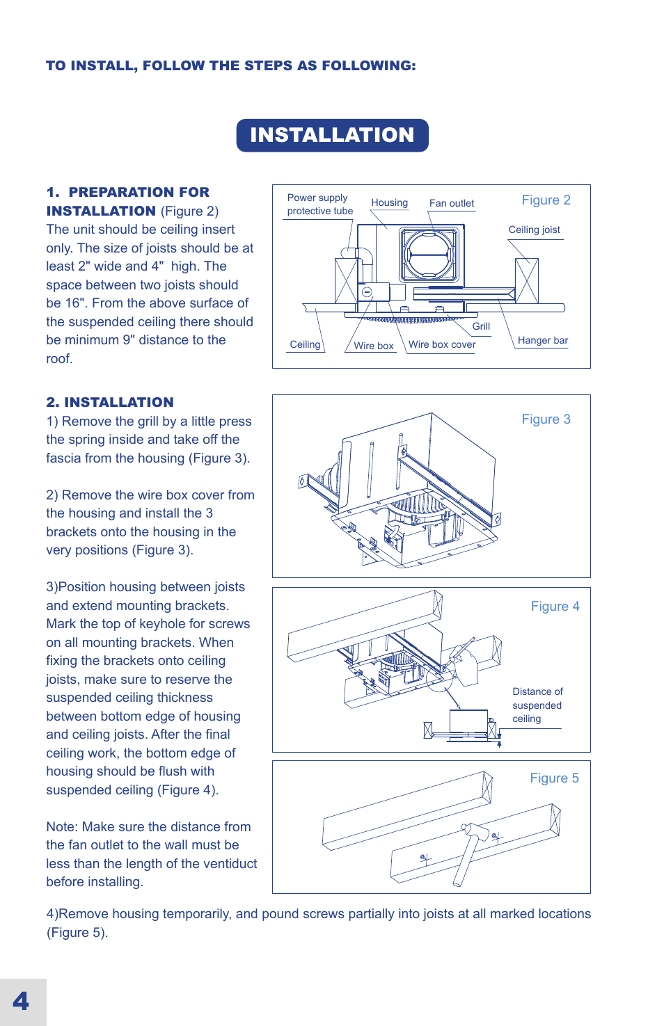 Installation maintenance | Ouellet OVB-LN User Manual | Page 11 / 22