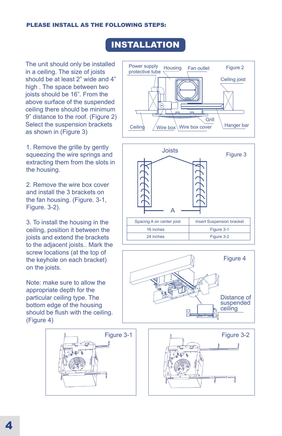 Installation | Ouellet OVB-LN User Manual | Page 18 / 22