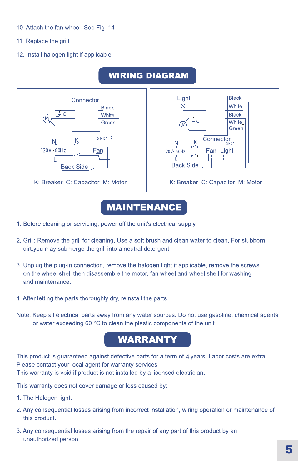 Ouellet OVB-LN User Manual | Page 6 / 22