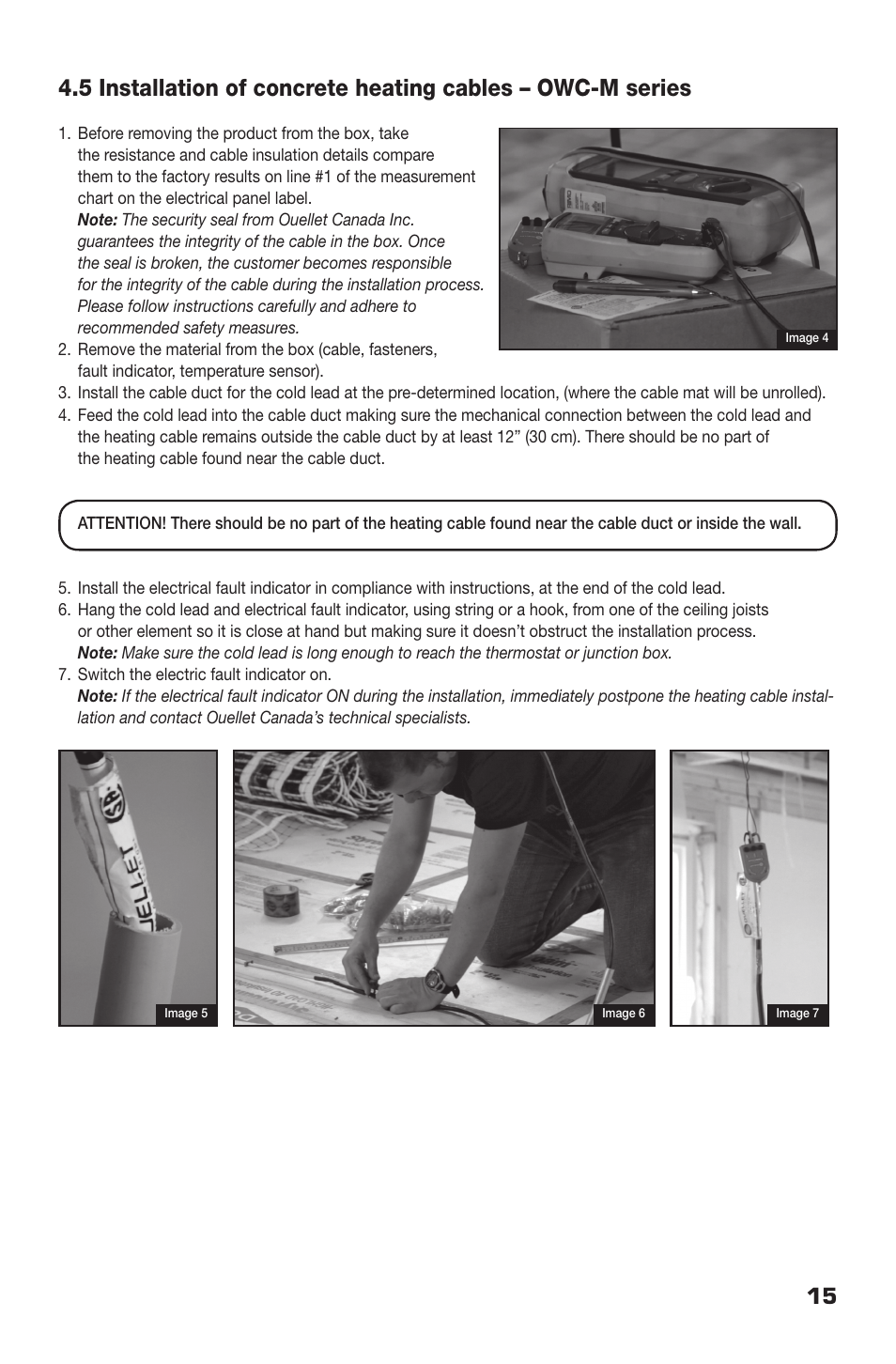 Ouellet OWC-M User Manual | Page 15 / 26
