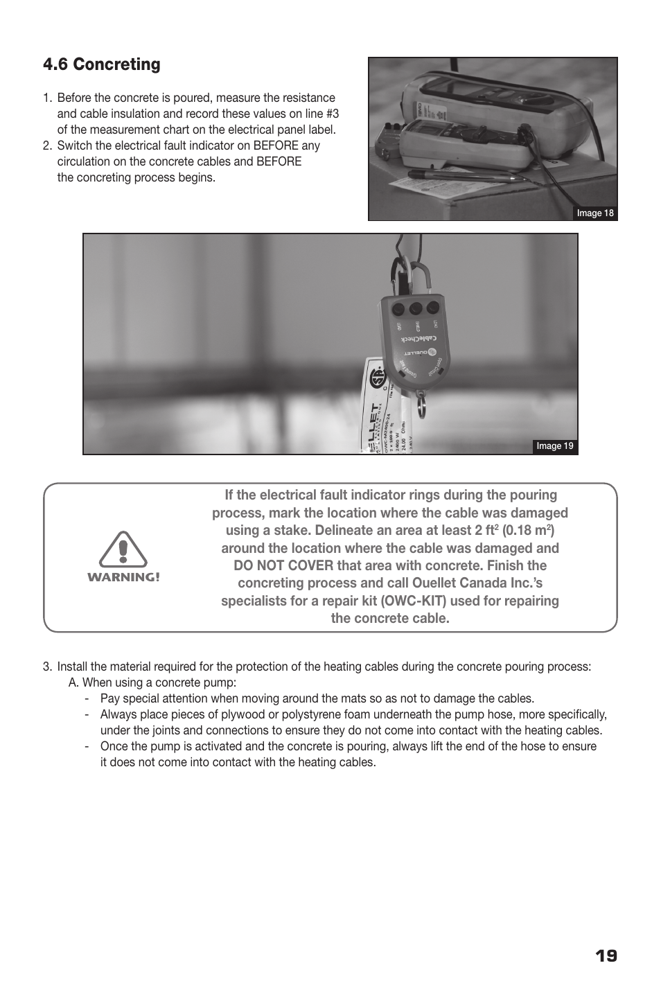 6 concreting | Ouellet OWC-M User Manual | Page 19 / 26