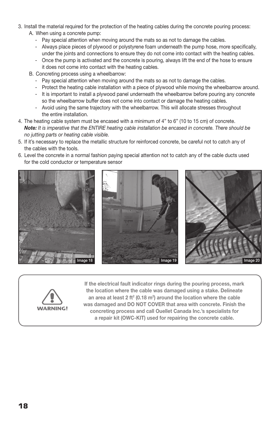 Ouellet OWC-R User Manual | Page 18 / 24