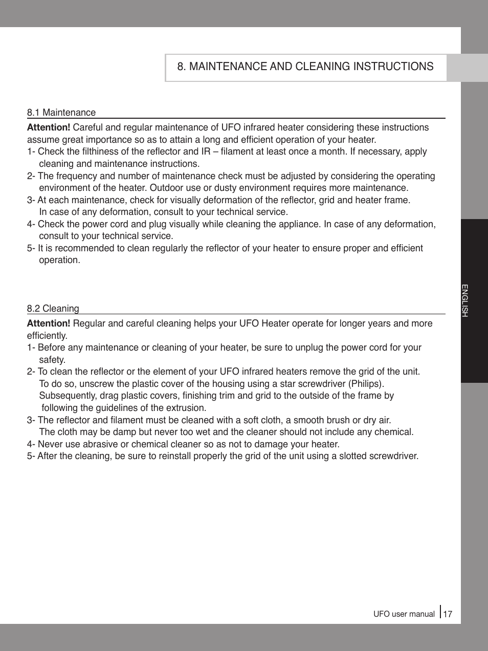 Ouellet UFO-E User Manual | Page 19 / 24