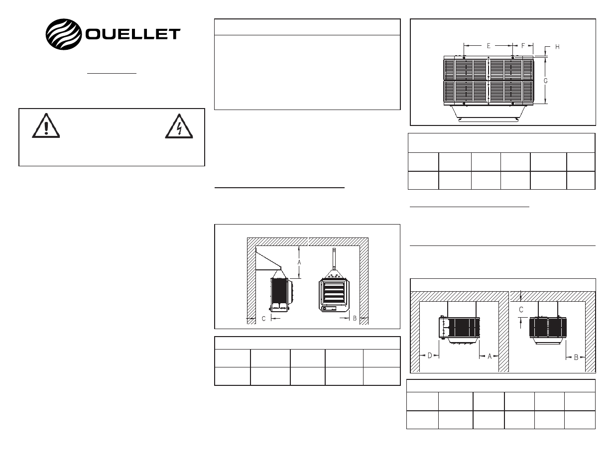 Ohv” series 15 kw to 20 kw warning | Ouellet OHV User Manual | Page 3 / 4