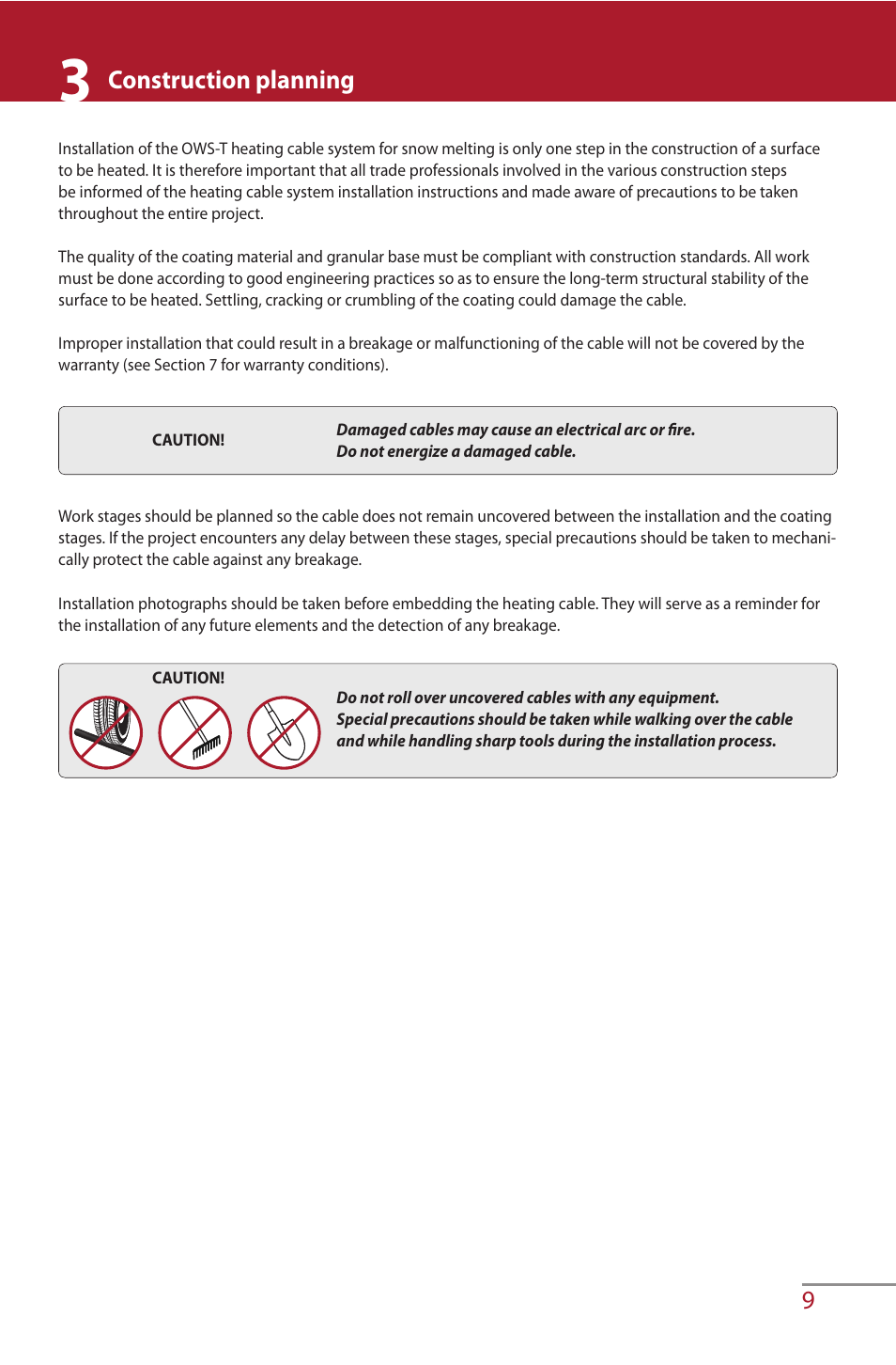 9construction planning | Ouellet OWS User Manual | Page 9 / 26