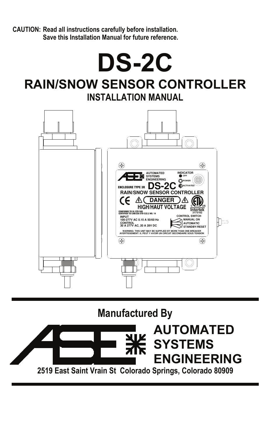 Ouellet DS-2C User Manual | 8 pages