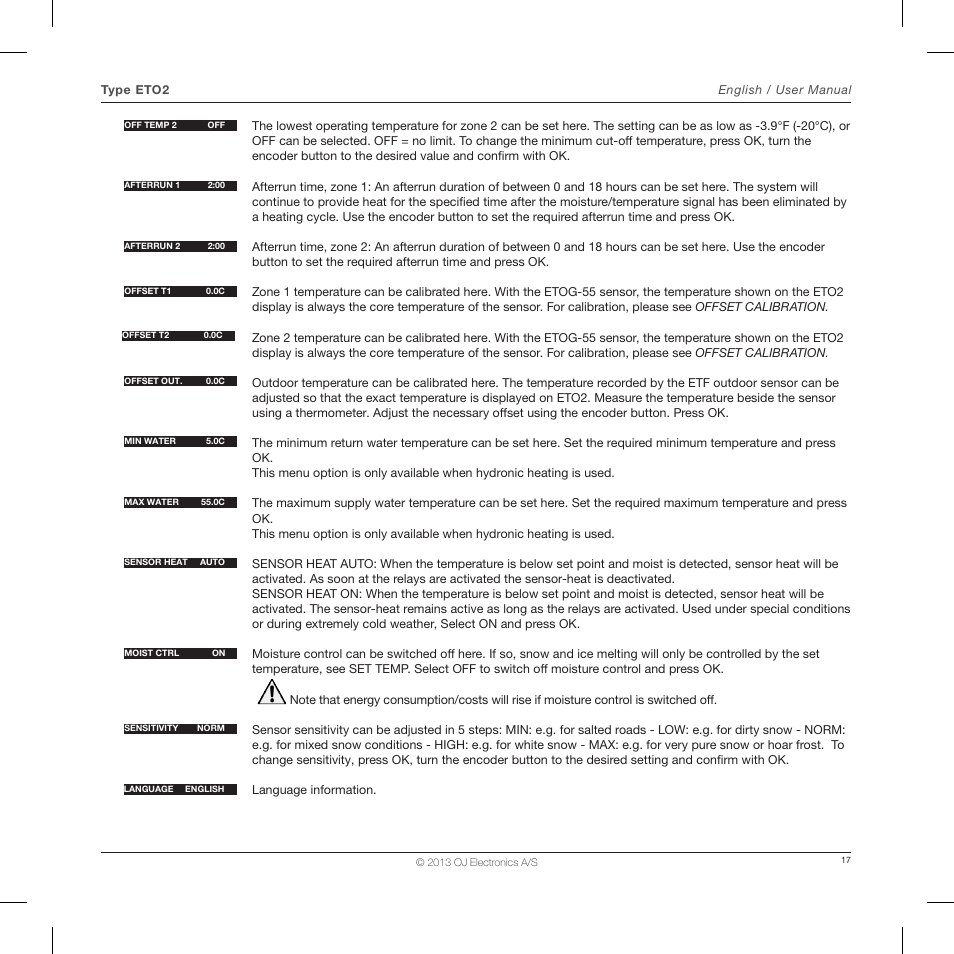 Ouellet ETO2 User Manual | Page 10 / 20