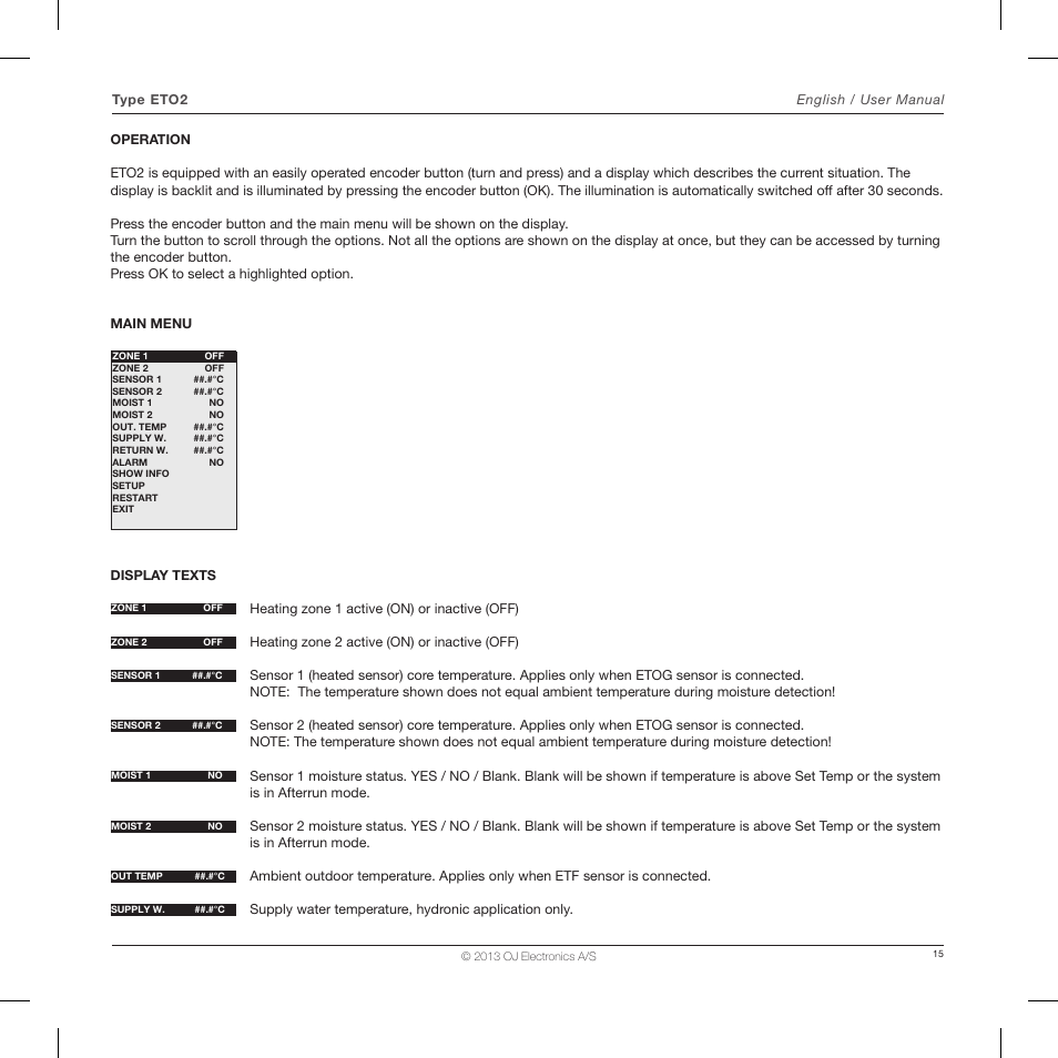 Ouellet ETO2 User Manual | Page 8 / 20