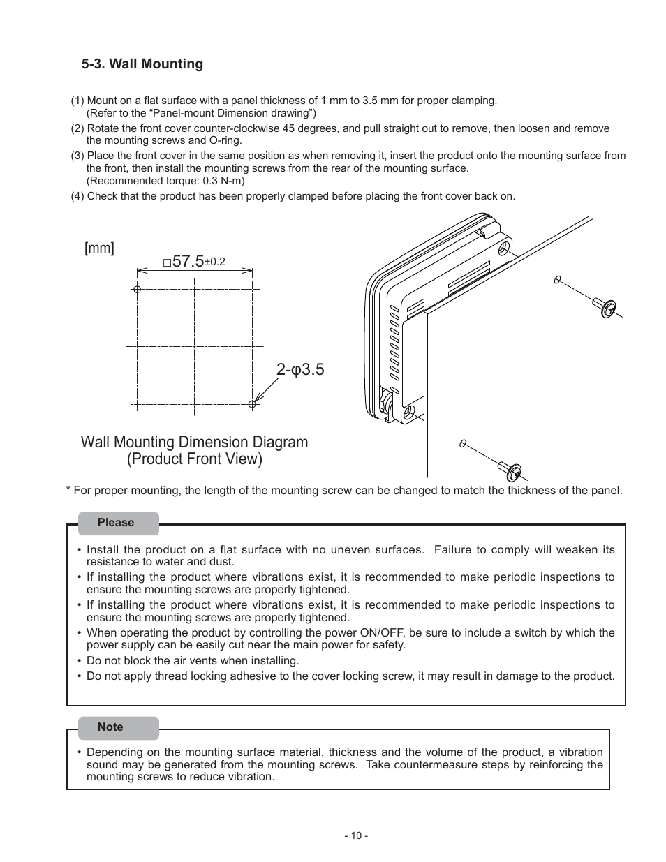 Φ3.5 | PATLITE BSV User Manual | Page 10 / 29