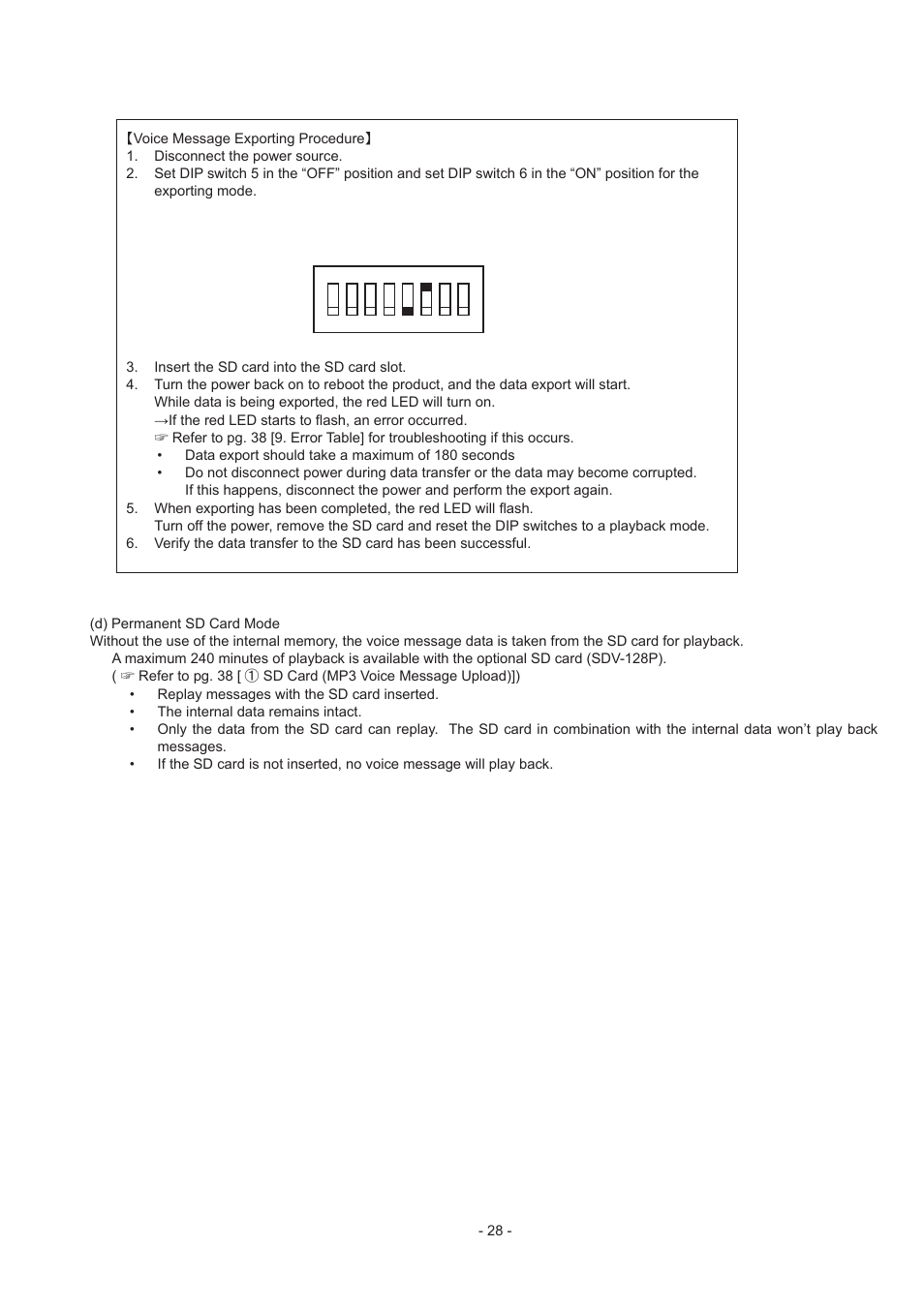 PATLITE FV-127JP User Manual | Page 28 / 38