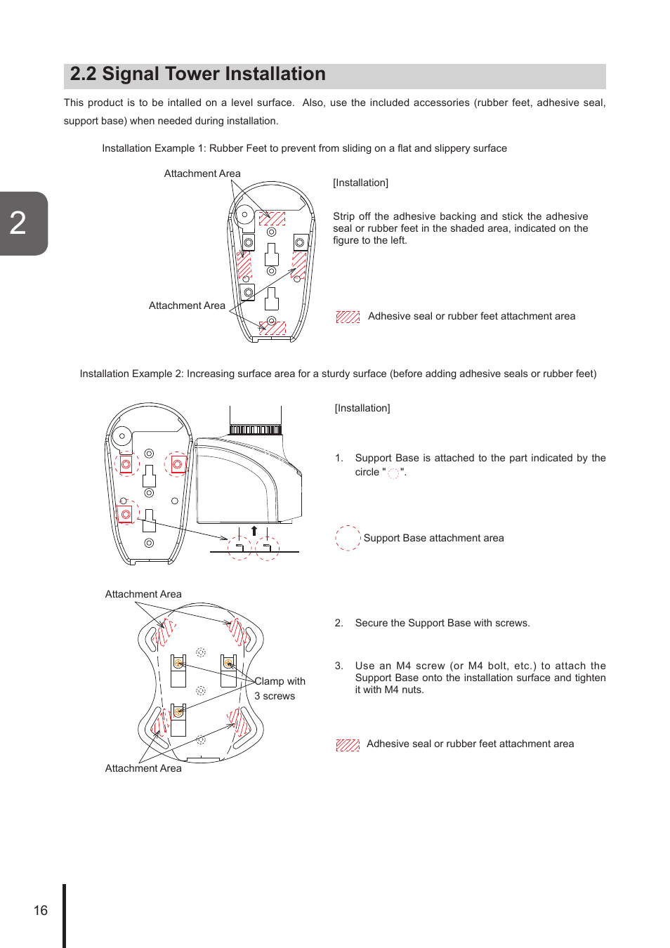 2 signal tower installation | PATLITE NHL User Manual | Page 16 / 95