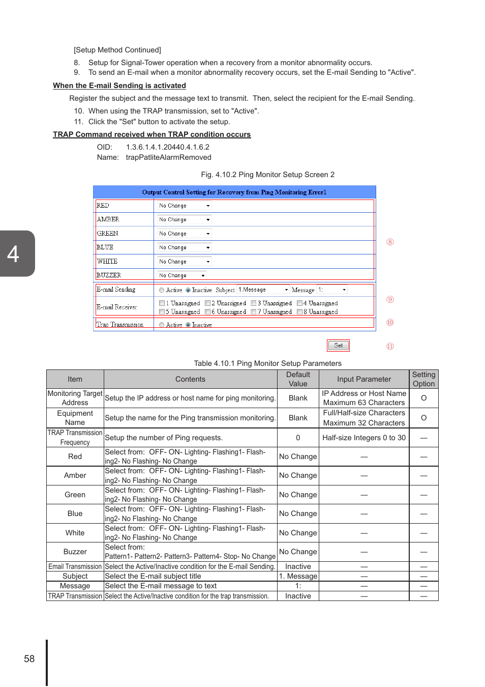 PATLITE NHL User Manual | Page 58 / 95