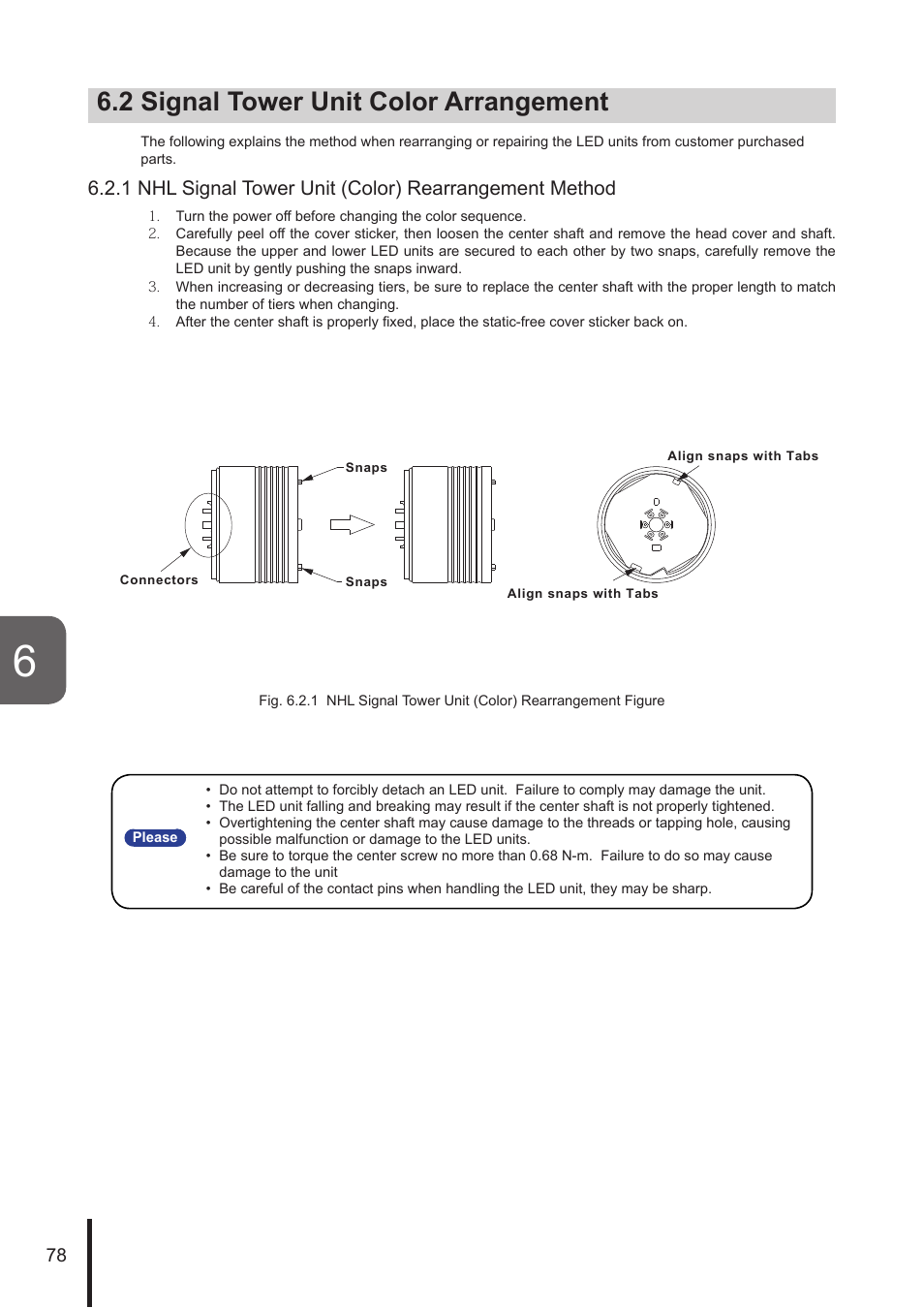 2 signal tower unit color arrangement | PATLITE NHL User Manual | Page 78 / 95