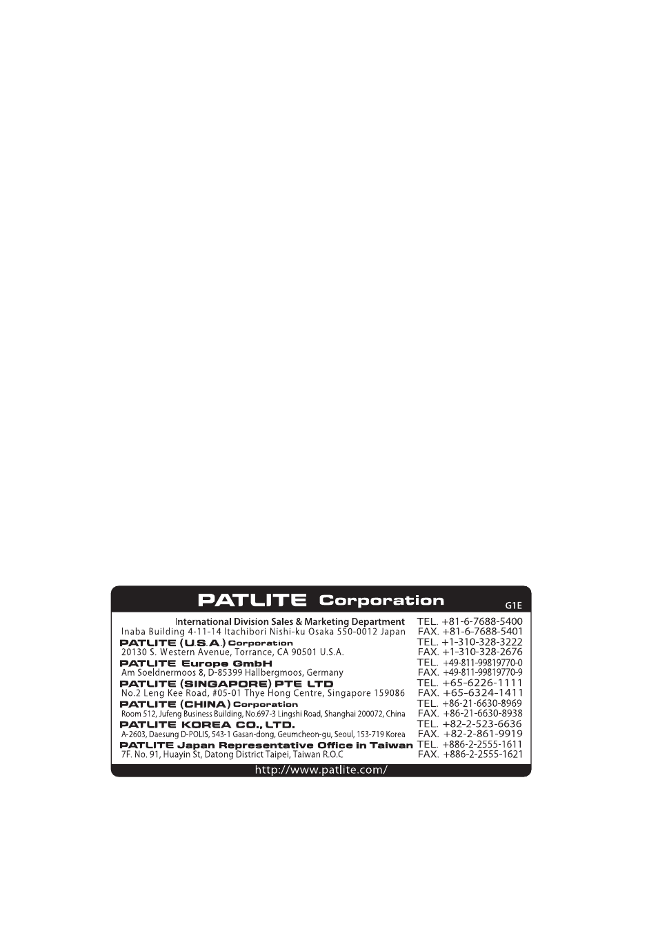 PATLITE WDR-LE User Manual | Page 102 / 102