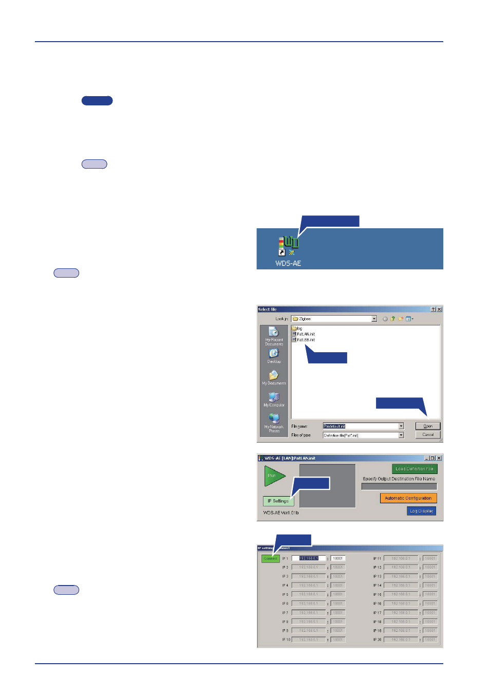 For lan connection | PATLITE WDR-LE User Manual | Page 90 / 102