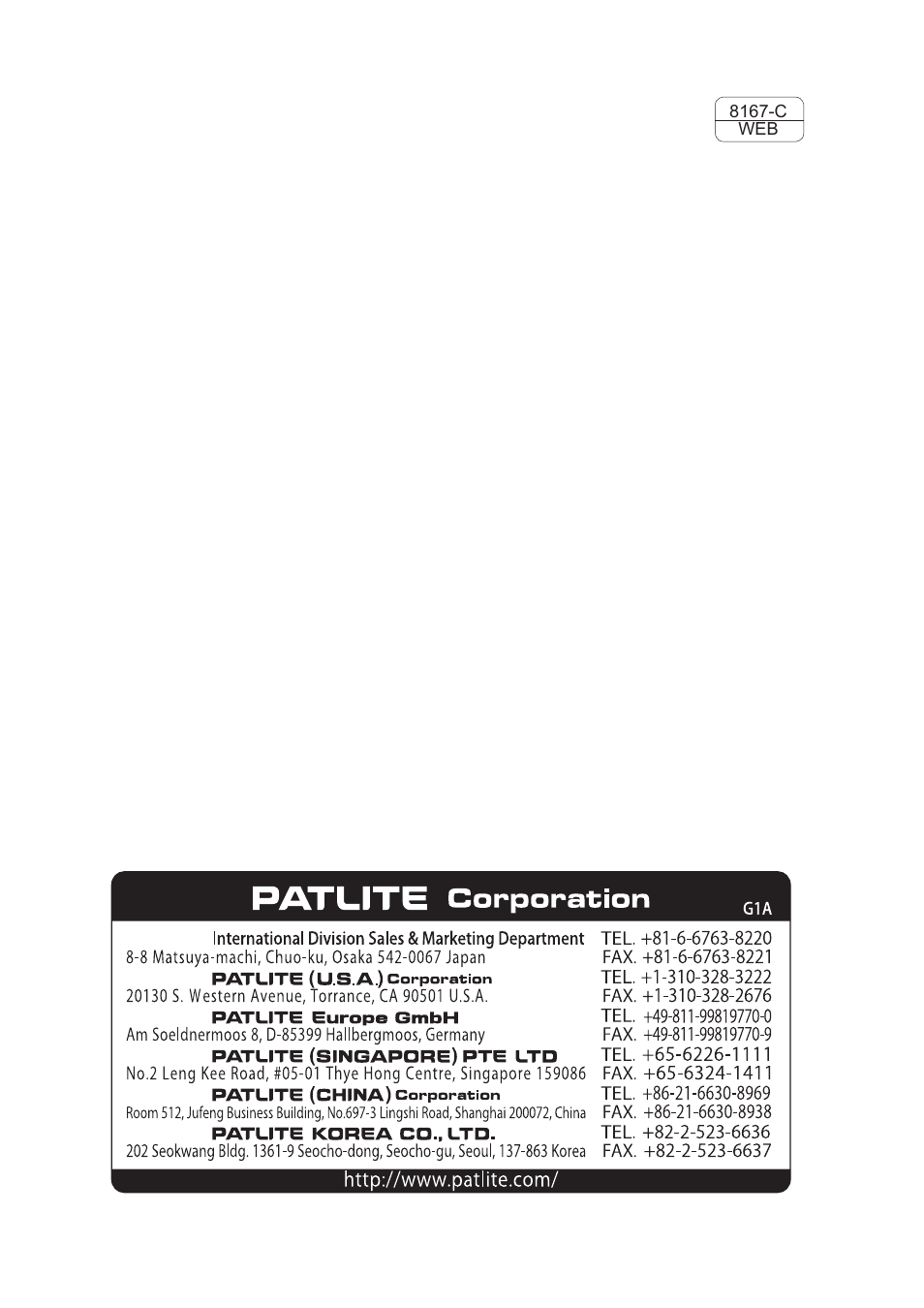 PATLITE WDR-LE User Manual | Page 24 / 24