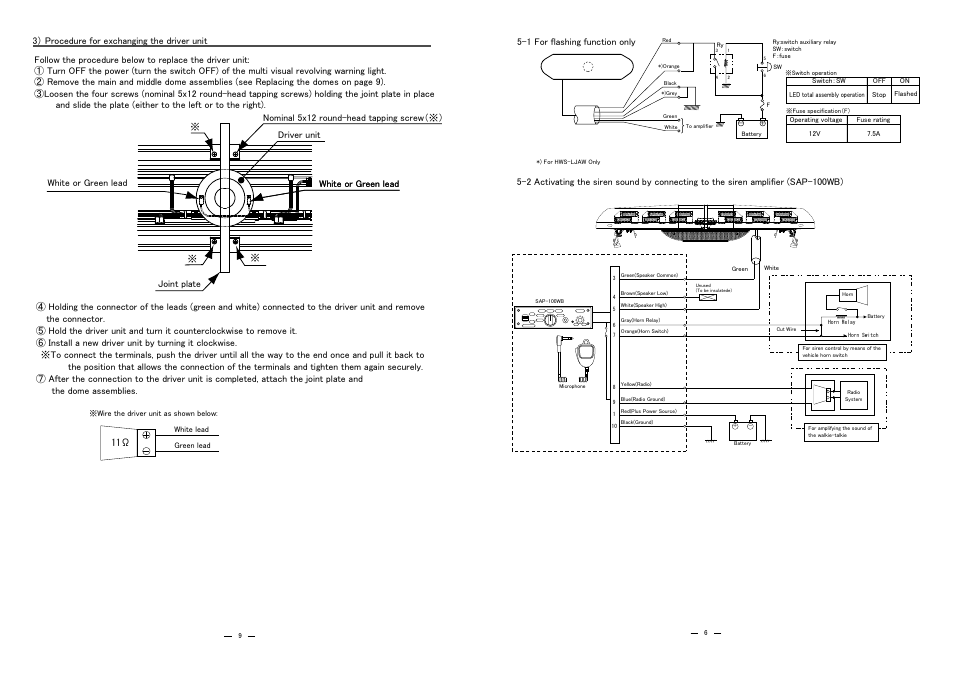 PATLITE ILB-12LJAW User Manual | Page 7 / 8