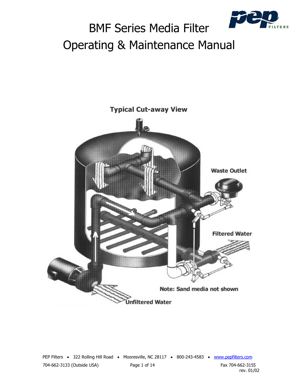 PEP Filters BMF User Manual | 14 pages