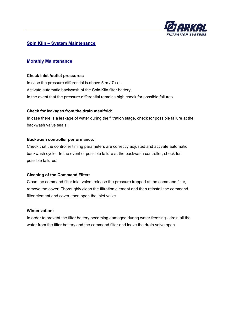 PEP Filters TOWER CLEAN PACKAGE User Manual | Page 5 / 14