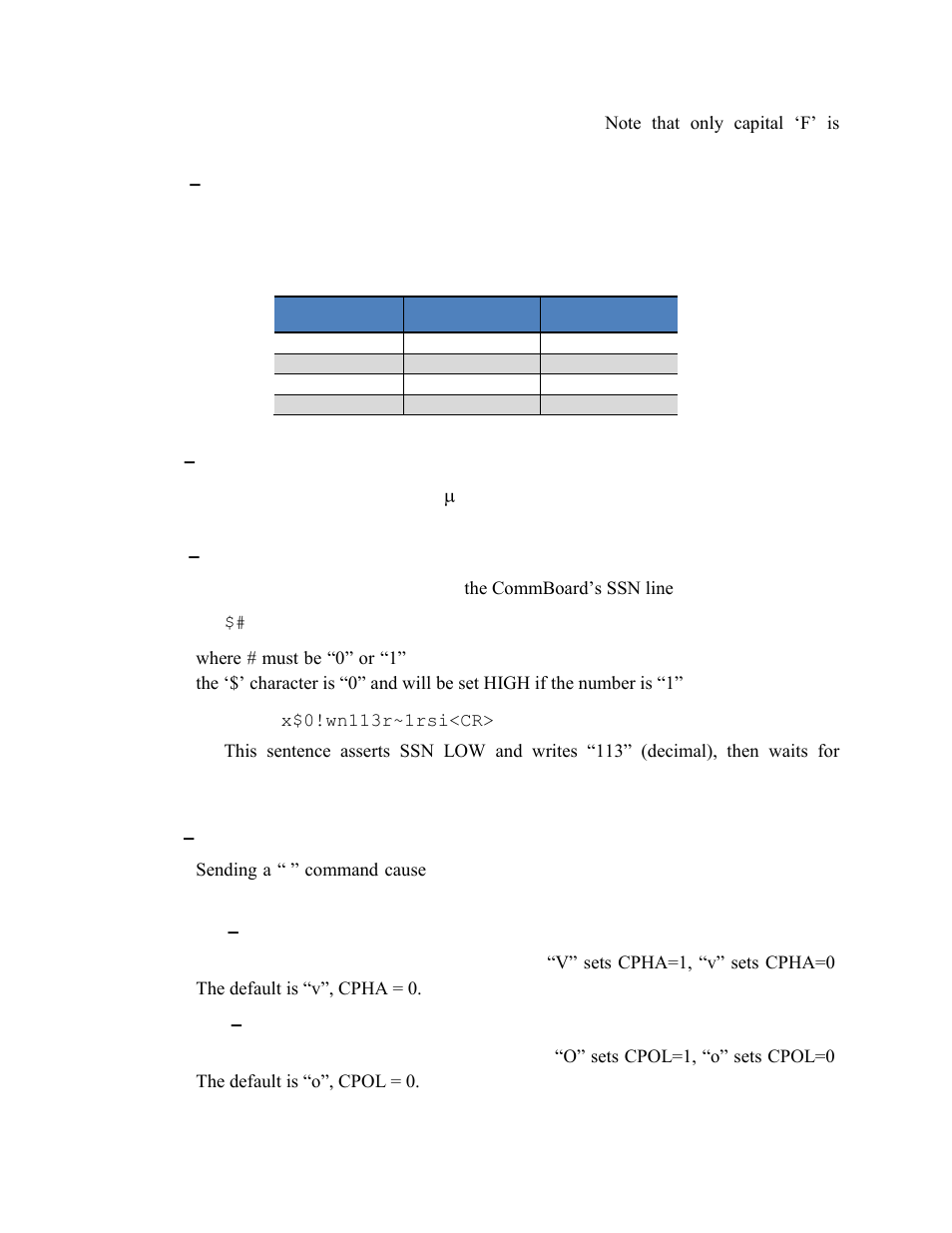 Table 5-3: handshake signal status | PNI CommBoard User Manual | Page 15 / 23