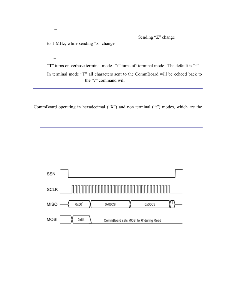 Spi code examples, Rm3100 eval board cycle count register read, 2 spi code examples | PNI CommBoard User Manual | Page 16 / 23