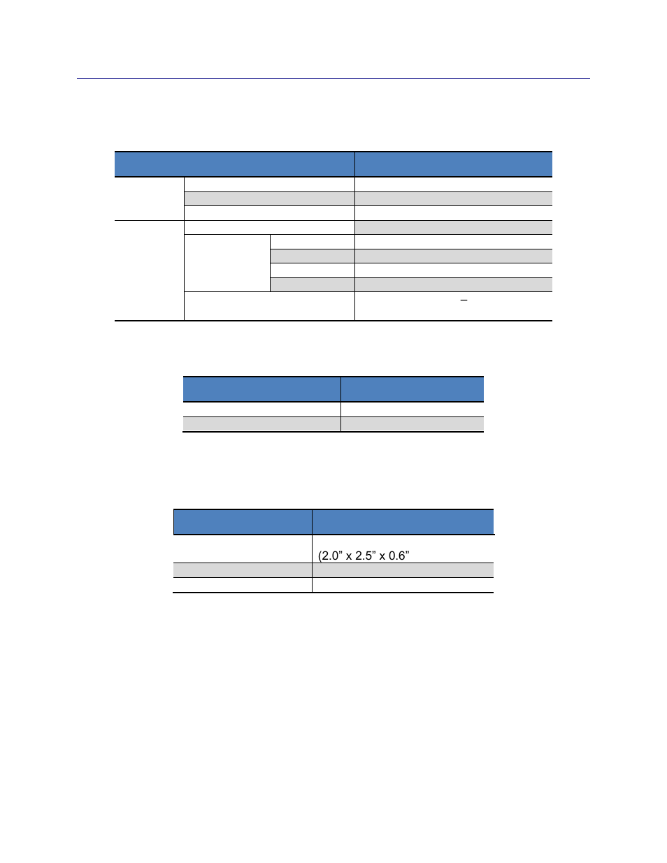 Specifications, Table 3-1: i/o characteristics, Table 3-2: environmental requirements | Table 3-3: mechanical characteristics, 3specifications | PNI CommBoard User Manual | Page 5 / 23