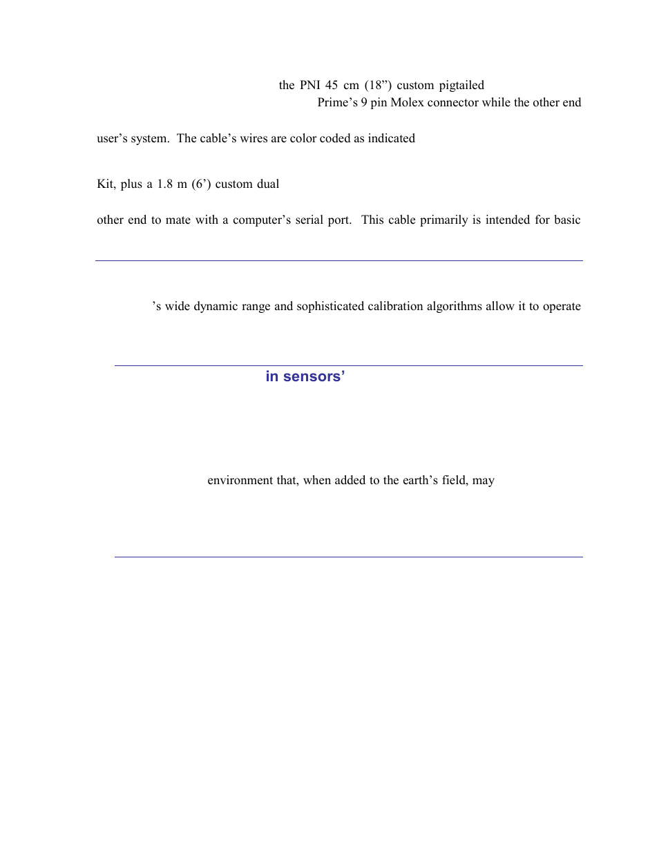 Mechanical installation, Operate within sensors’ useable regime, Locate away from changing magnetic fields | 2 mechanical installation | PNI CompassPoint Prime User Manual | Page 13 / 69